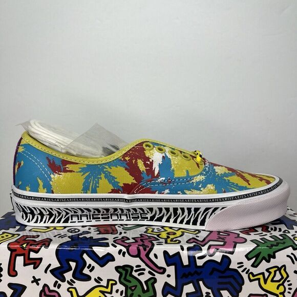 Vans X Aries‎ OG Authentic LX Shoes Weed Muted VN0A4BV9 Size 7.5M/9W NEW main image 11